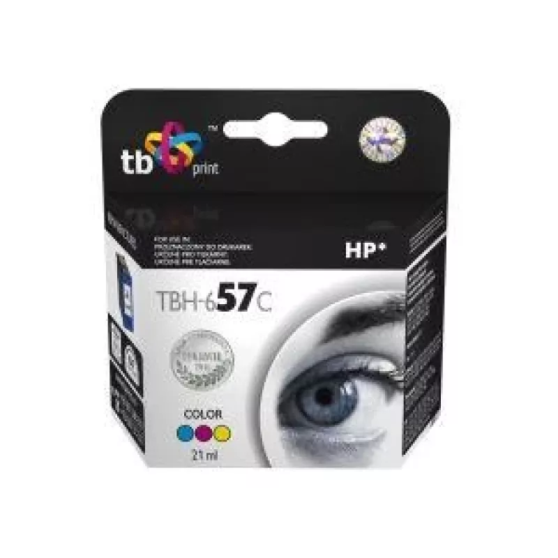 Rašalo kasetė TBH-657C (HP Nr. 57 - C6657A) Spalvota perdirbta