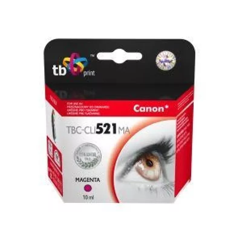 Kasetė su rašalu TB Kompat. S Canon CLI-521M 100% Nauja