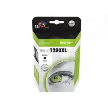Rašalo kasetė TB Kompat. S Brother LC 1280XLBK 100%N