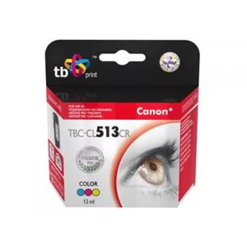Kasetė rašalinė Canon MP 480 spalvota perdirbta TBC-CL513CR