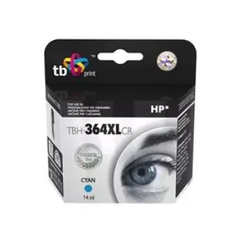 Rašalo kasetė TB Kompat. S HP CB323EE (Nr.364), TBH-364XLCR, Cian