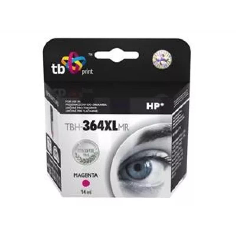Kasetė rašalinė TB Kompat. S HP CB324EE (Nr.364), TBH-364XLMR, Magenta
