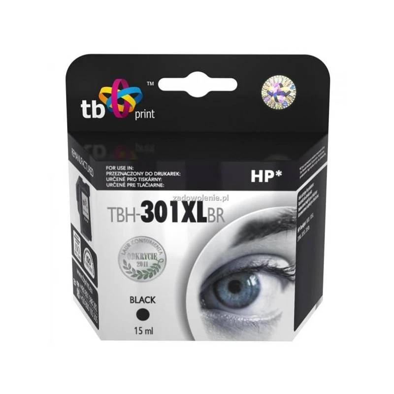 Kasetė HP DJ1050/2050 juoda perdirbta XL TBH-301XLBR
