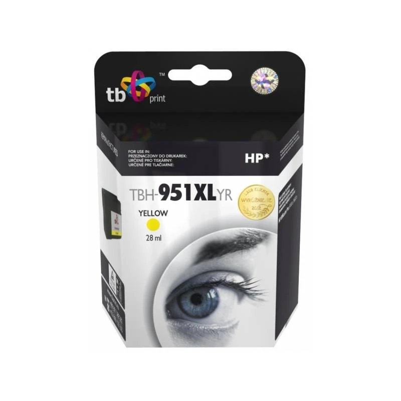 Kasetė su rašalu TB, suderinama su HP CN048AE, Geltona
