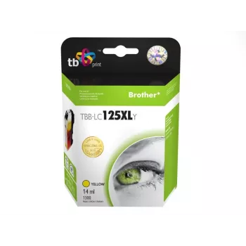 Ink.kazet Kompatibilni S Brother LC125XLY 100% New – geltona rašalo kasetė