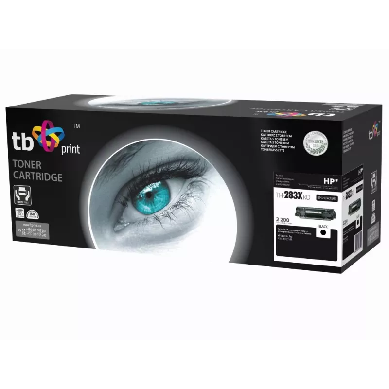 Toner TB suderinamas su HP CF283X juodas, 2200