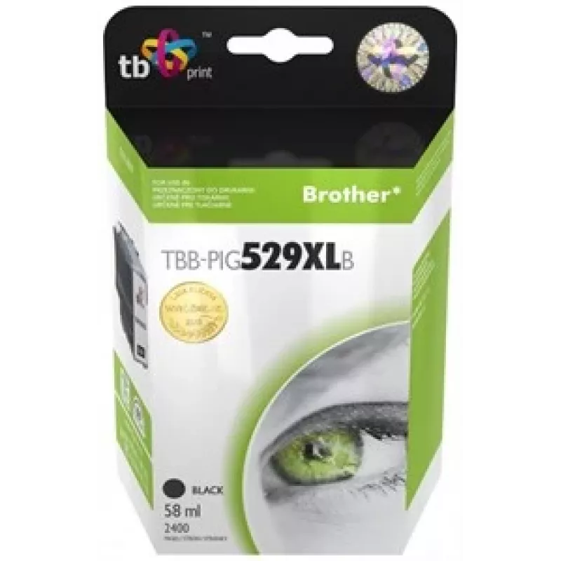 Ink. Kaz. TB suderinamas su Brother LC529/539 PIG BK juodas