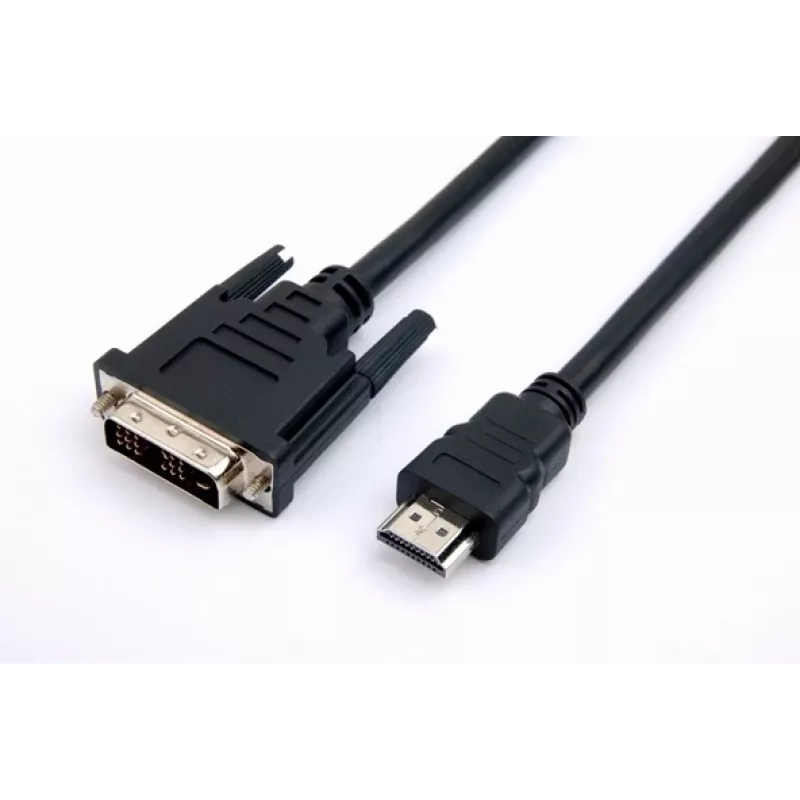 TB HDMI-DVI laidas 1,8 m, auksuotas pintas, DVI 24+1