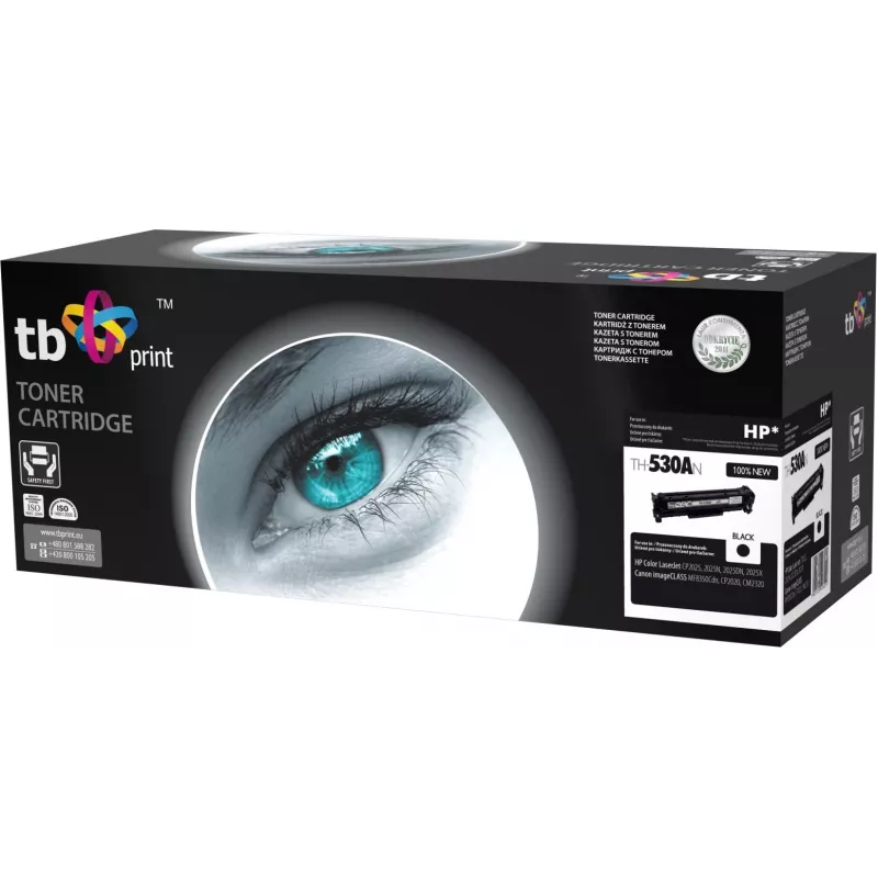 Toner TB suderinamas su HP CC530A, 100% Naujas, Juodas
