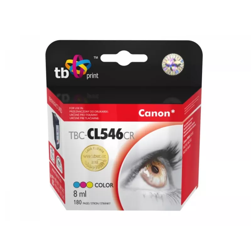 Originali Canon PIXMA iP2850/MG2950/2550/2450/MX495 rašalo kasetė CL-546 (spalvota) TBC-CL546CR