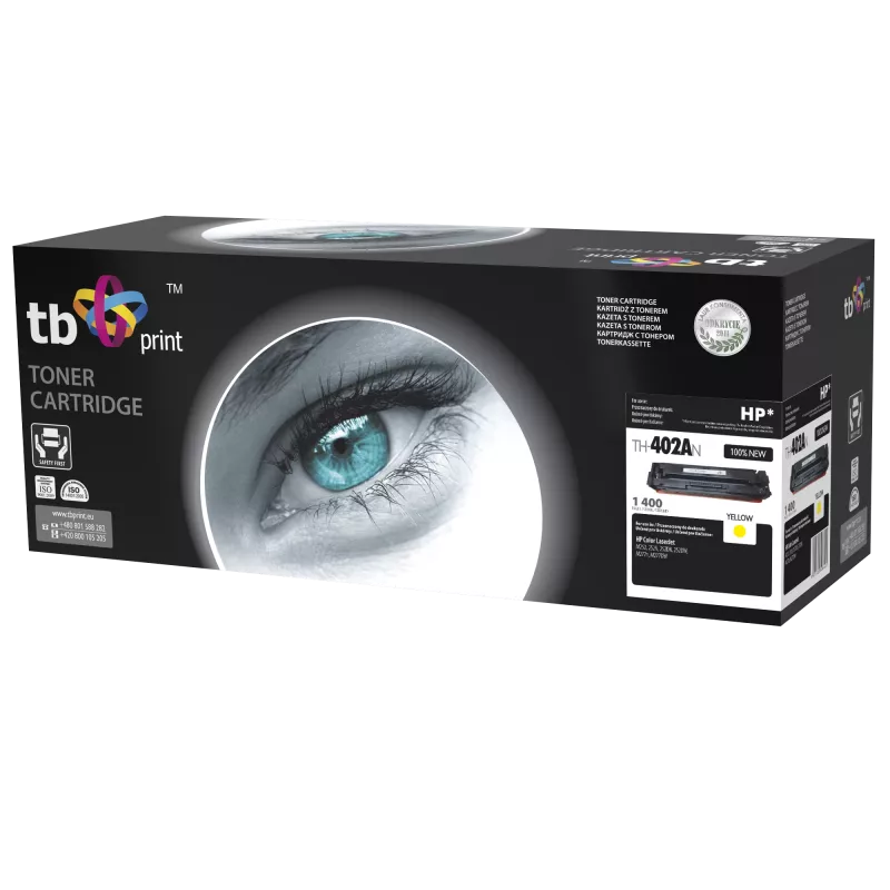 Toner TB suderinamas su HP CLJM252/277, geltonas, 1400 puslapių