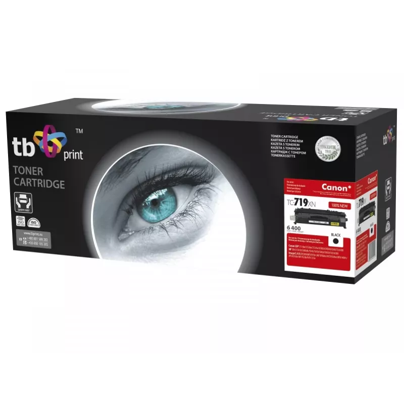 Toneras TB suderinamas su Canon CRG-719HBK, juodas, 6400 puslapių
