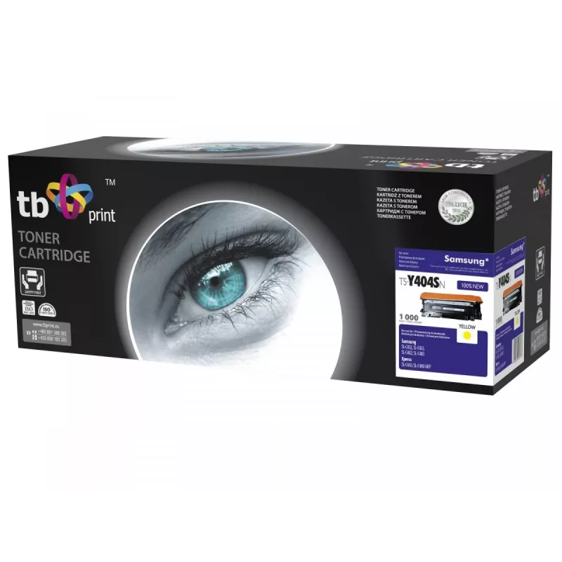 Toneris TB Komp S Samsung CLT-Y404S, geltonas, 1000 puslapių