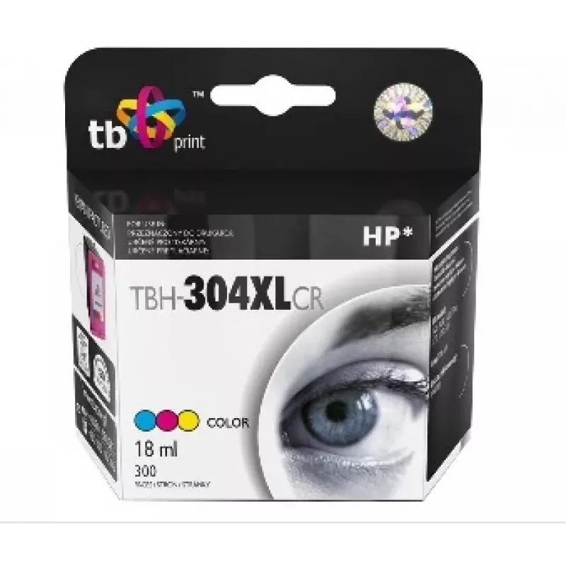 Suderinami rašalo kasetė HP DJ 3700, spalvota, atnaujinta, 18 ml