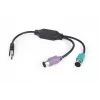 Adapteris 2xPS2 į USB pele + klaviatūra