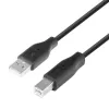 TB USB AM-BM laidas 1,8 m juodas (AKTBXKU1PABW18B)