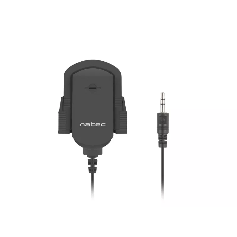 Segtuvinis mikrofonas NATEC NMI-1352, laidinis 3,5 mm, jautrumas -58 dB, 50–16000 Hz, 1,8 m laidas, 20 g