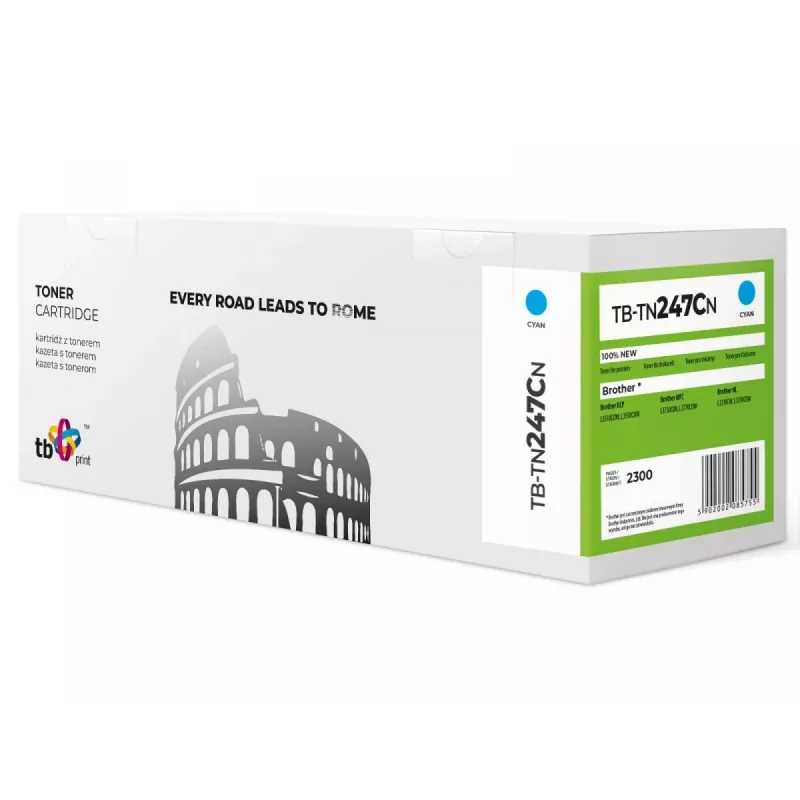 Toner TB Kompat. S Brother TN247C, TB-TN247CN CY 100% Naujas