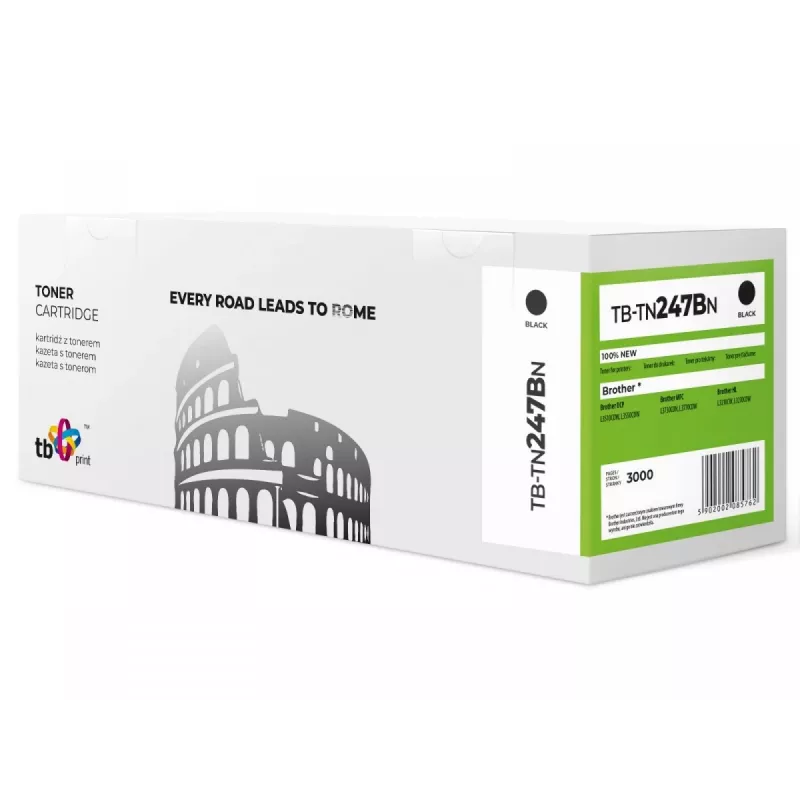 Dažų kasetė Brother TN247 B TB-TN247BN BK 100% nauja