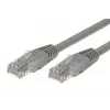 Laidas Patchcord cat.5e RJ45 UTP 1m pilkas