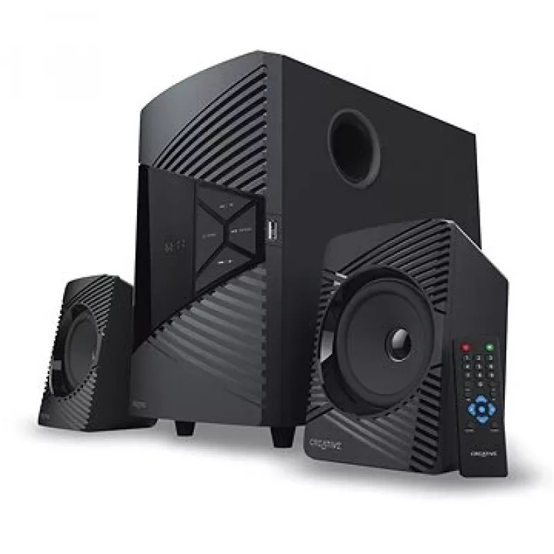 Creative Labs SBS E2500 30 W juodos spalvos 2.1 kanalų garsiakalbių sistema