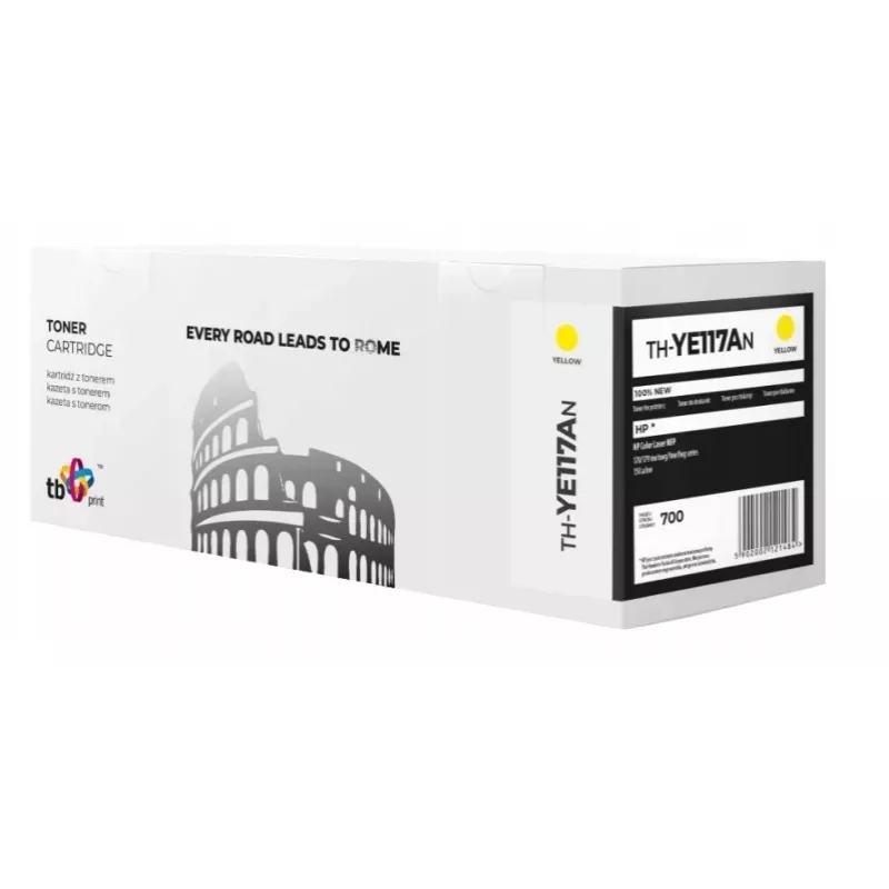 Toneras HP117A W2072A geltonas TH-YE117AN 100% naujas