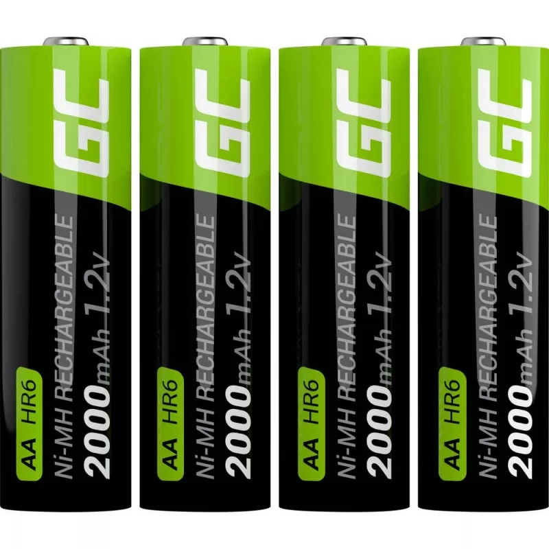 Įkraunama baterija Green Cell GR02 — NiMH AA 1,2V 2000 mAh, 2 vnt.
