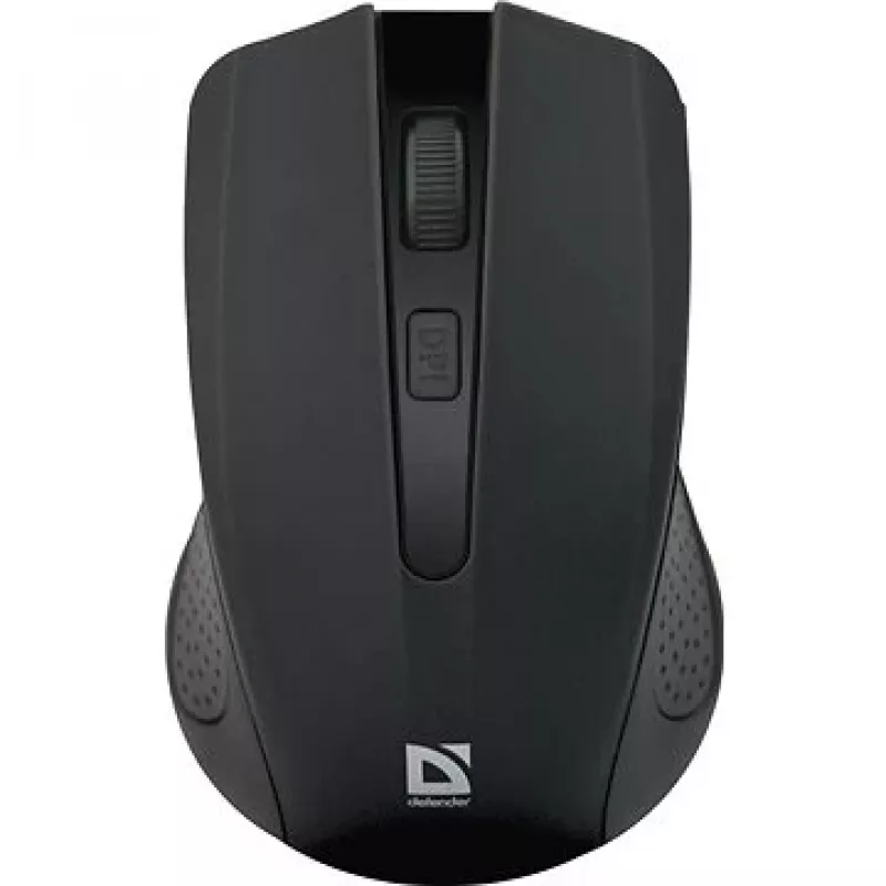 Belaidė RF pelė DEFENDER Accura MM-935 – optinė 1600 DPI, ambidekstrinė, 3 mygtukai, USB imtuvas, juoda