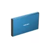 Išorinis dėklas HDD/SSD NATEC Rhino GO 2,5 colio — USB 3.0, SATA III, iki 4 TB, 9,5 mm, aliuminis, mėlynas