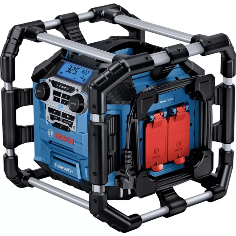 Bosch GPB 18V-5 C Professional nešiojamas FM radijas, aliuminis, juoda, mėlyna
