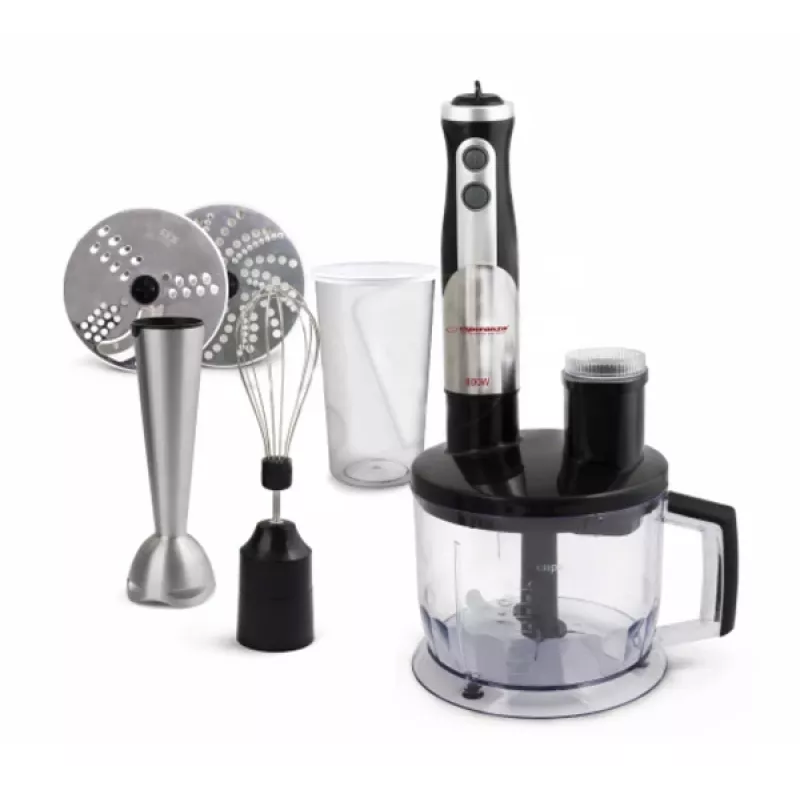 Panardintuvas Esperanza EKM004 800 W, 0,6 L, juoda/sidabrinė/skaidri