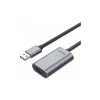Unitek USB 3.0 aktyvus ilginimo kabelis, 10 m, aliuminis, Y-3005