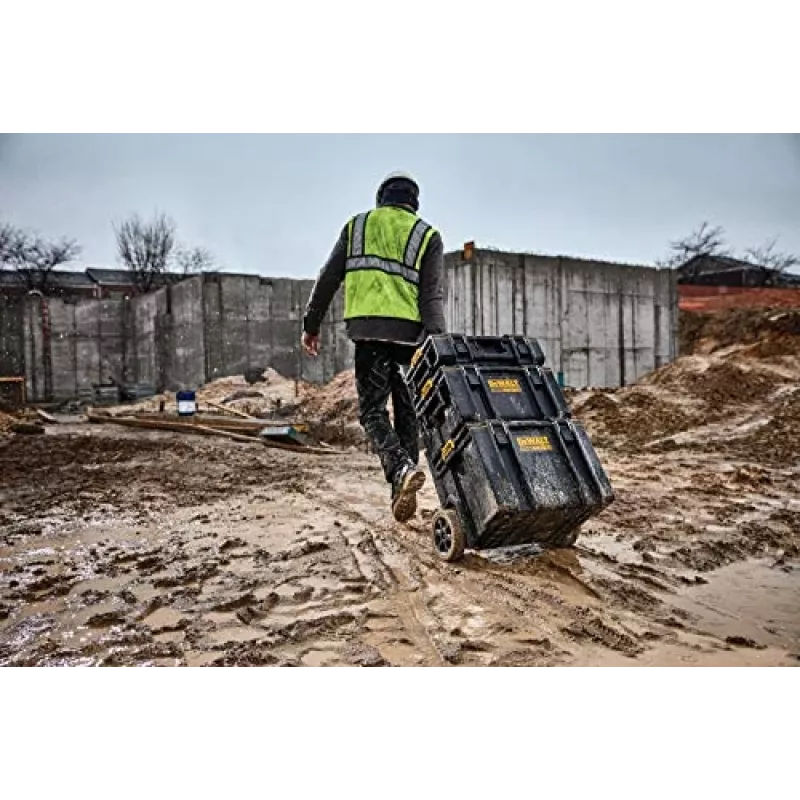 Įrankių dėžė DeWalt DWST83402-1, juoda/geltona, 554×500×1150 mm