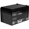 AGM baterija Green Cell 12V 12Ah – sandarus švino rūgšties akumuliatorius (VRLA), 151×98×95 mm, 3,3 kg