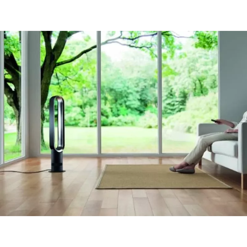 Dyson Cool AM07 ventiliatorius bekraštis ant stovo sidabrinis baltas