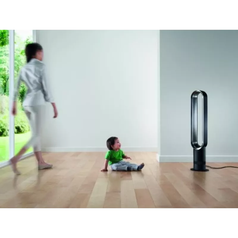 Dyson Cool AM07 ventiliatorius bekraštis ant stovo sidabrinis baltas