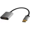 LogiLink CDA0108 vaizdo kabelio adapteris 0,15 m DisplayPort → HDMI pilka/juoda