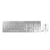CHERRY DW 9100 SLIM belaidė klaviatūra ir pelė RF Wireless + Bluetooth QWERTZ vokiška sidabrinė