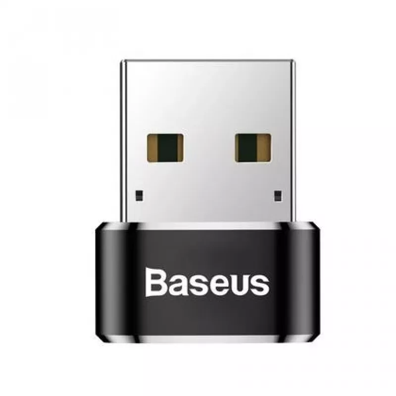Adapteris Baseus USB (vyriškas) į Type-C (moterišką) juodas