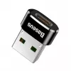 Adapteris Baseus USB (vyriškas) į Type-C (moterišką) juodas