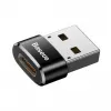 Adapteris Baseus USB (vyriškas) į Type-C (moterišką) juodas