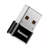 Adapteris Baseus USB (vyriškas) į Type-C (moterišką) juodas