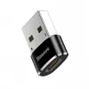 Adapteris Baseus USB (vyriškas) į Type-C (moterišką) juodas