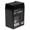 UPS baterija Green Cell AGM15, 6 V, 4 Ah, sandarus švino rūgšties akumuliatorius (VRLA), juoda, 680 g