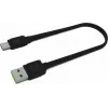 USB A į USB C laidas Green Cell KABGC03 — 0,25 m, juodas, 480 Mbit/s