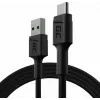 USB laidas Green Cell KABGC22 USB 2.0 1,2 m USB A USB C juodas