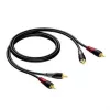 Laidas 2x RCA / RCA Kištukas - 2x RCA / RCA Kištukas 1,5 m