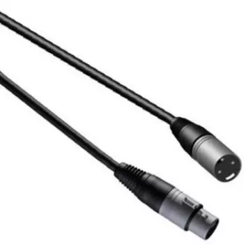 Audio kabelis PROCAB CAB901 5m XLR vyriškas į moterišką juodas