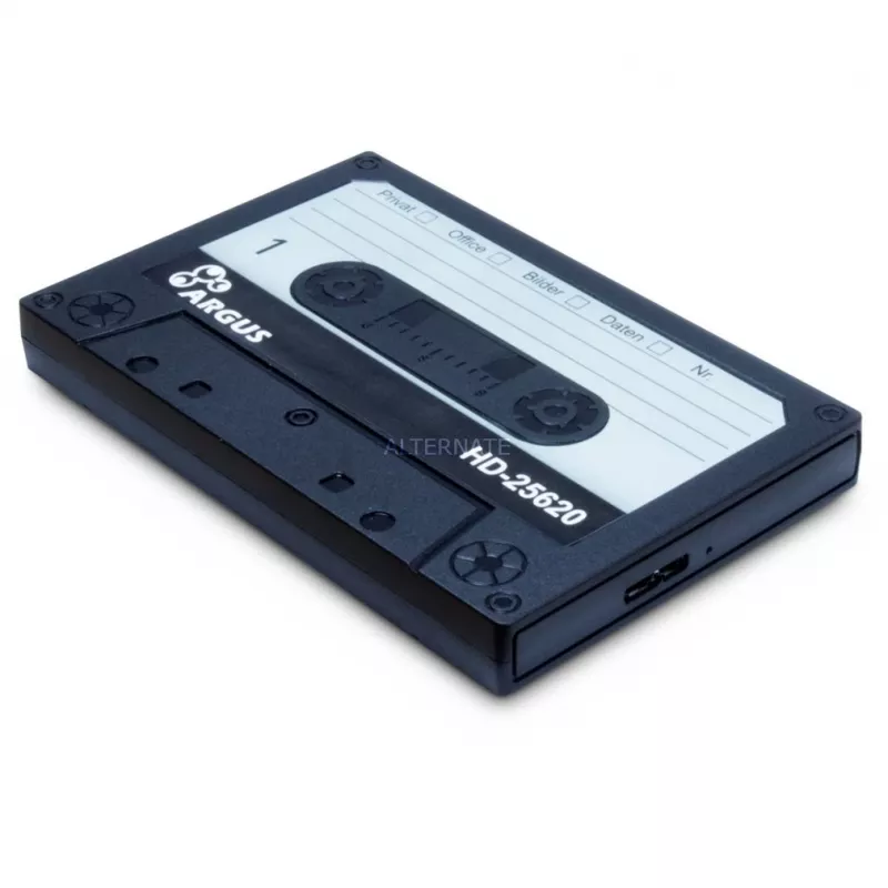 Išorinis HDD dėklas Inter-Tech HD-25620 juodai baltas 2,5 colio