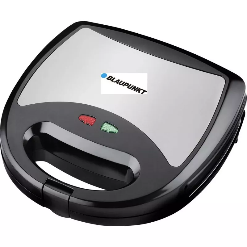 Blaupunkt SMS611 Sumuštinių keptuvė su nepridegančia danga, grotelių ir skrebučių funkcija, šaltojo lietimo korpusas, juoda/sidabrinė (SMS611)